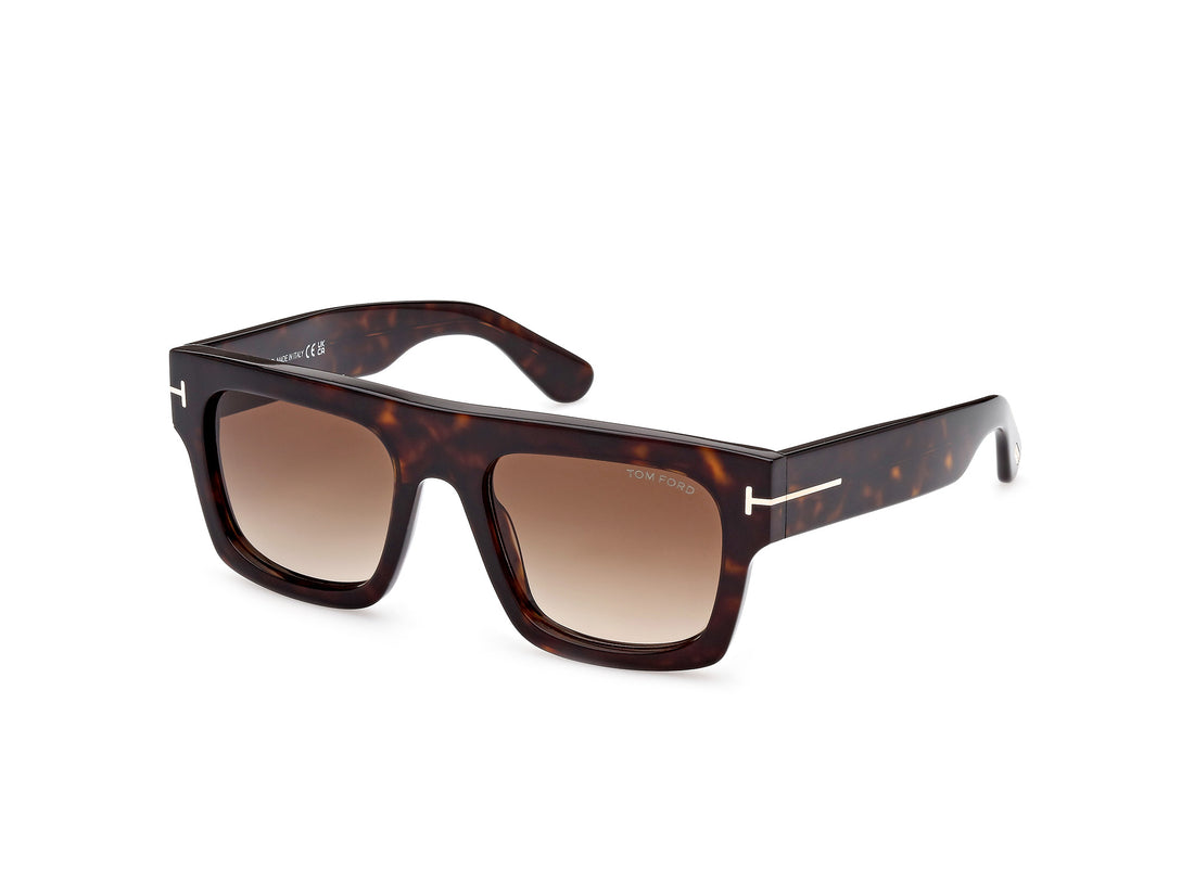 Occhiali da sole tom ford ft0711 fausto 52f havana square masculino taglia 53mm - Vista principale