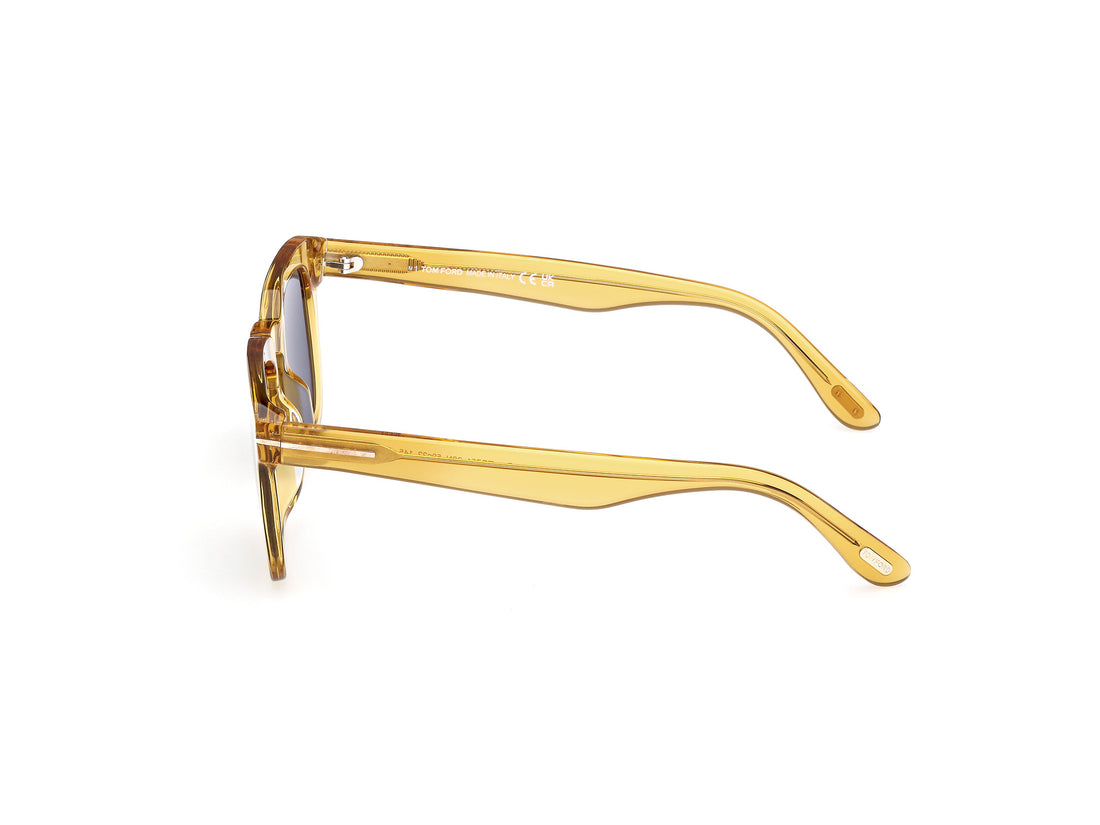 Occhiali da sole tom ford ft0751 dax 39n amarillo square masculino taglia 50mm - Vista dettagliata