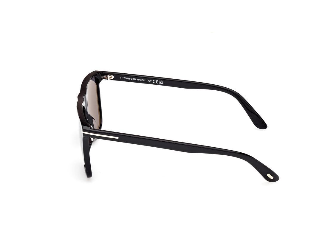 Sonnenbrillen tom ford ft0832 fletcher 01d negro square masculino größe 57mm - Detailansicht