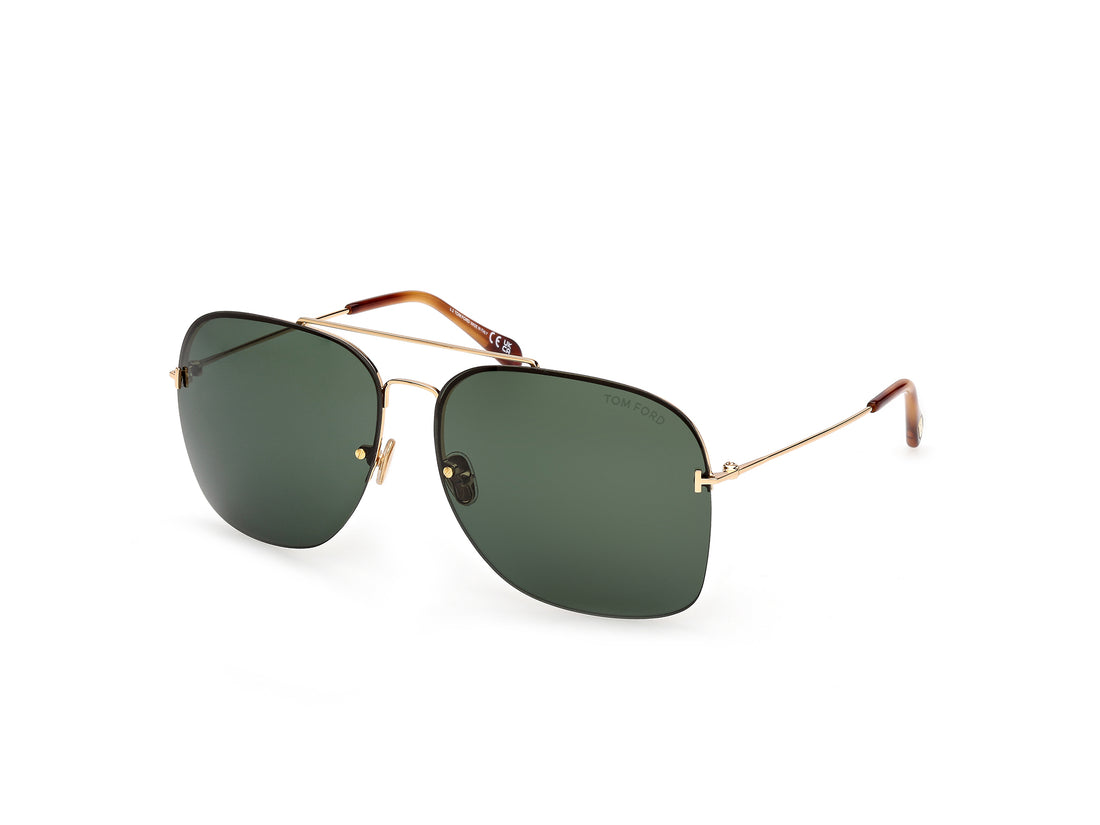 Gafas de sol tom ford ft0883 mackenzie-02 30n dorado pilot masculino talla 64mm - Vista principal