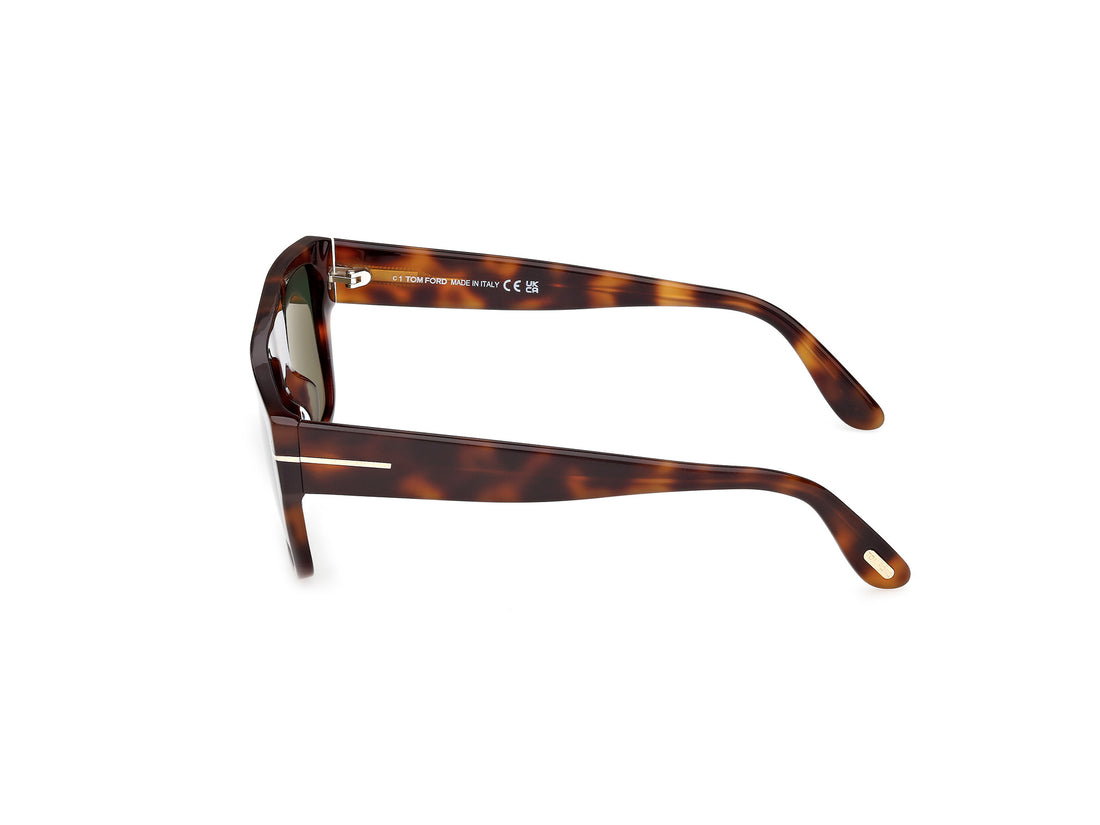 Sonnenbrillen tom ford ft0907 dunning-02 53n havana rectangular masculino größe 55mm - Detailansicht