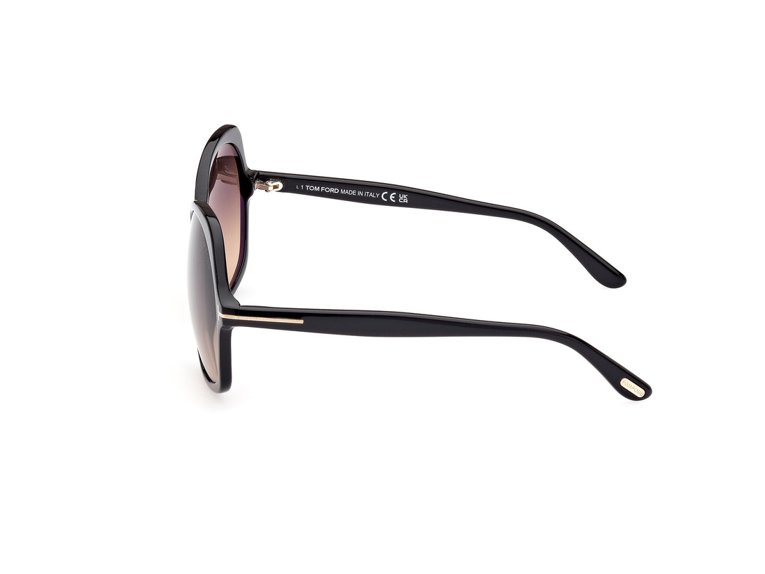 Gafas de sol tom ford ft1013 rosemin 01b negro butterfly femenino talla 64mm - Vista de detalle