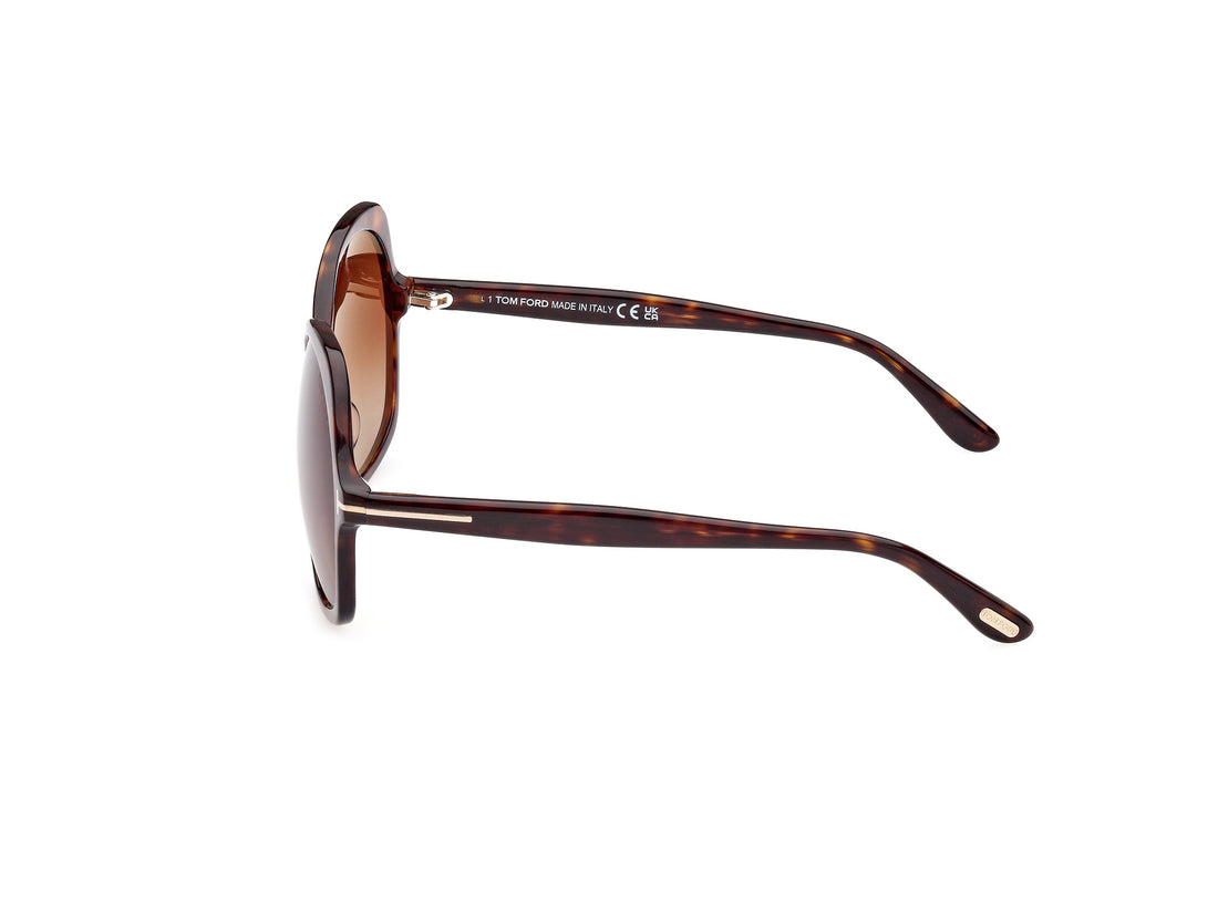 Sonnenbrillen tom ford ft1013 rosemin 52f havana butterfly femenino größe 64mm - Detailansicht