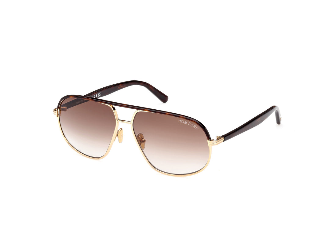 Occhiali da sole tom ford ft1019 maxwell 30f dorado pilot masculino taglia 59mm - Vista principale