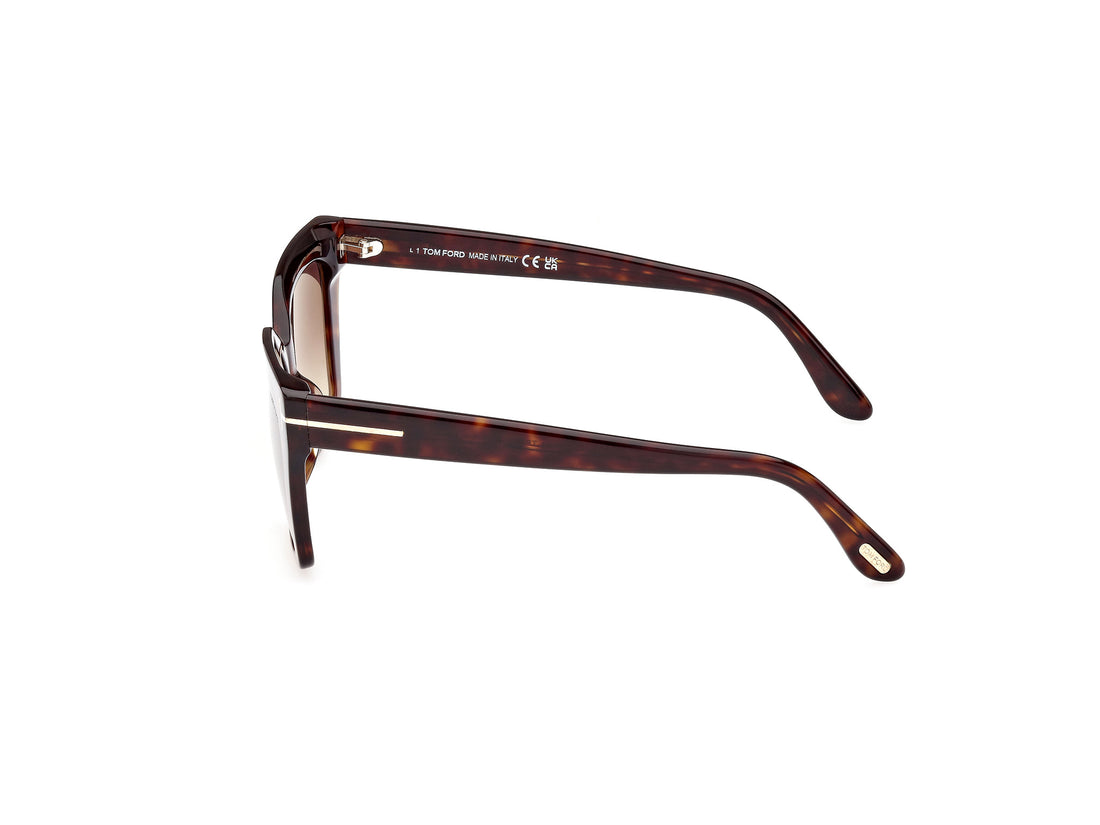 Gafas de sol tom ford ft1030 winona 52f havana cat eye femenino talla 53mm - Vista de detalle