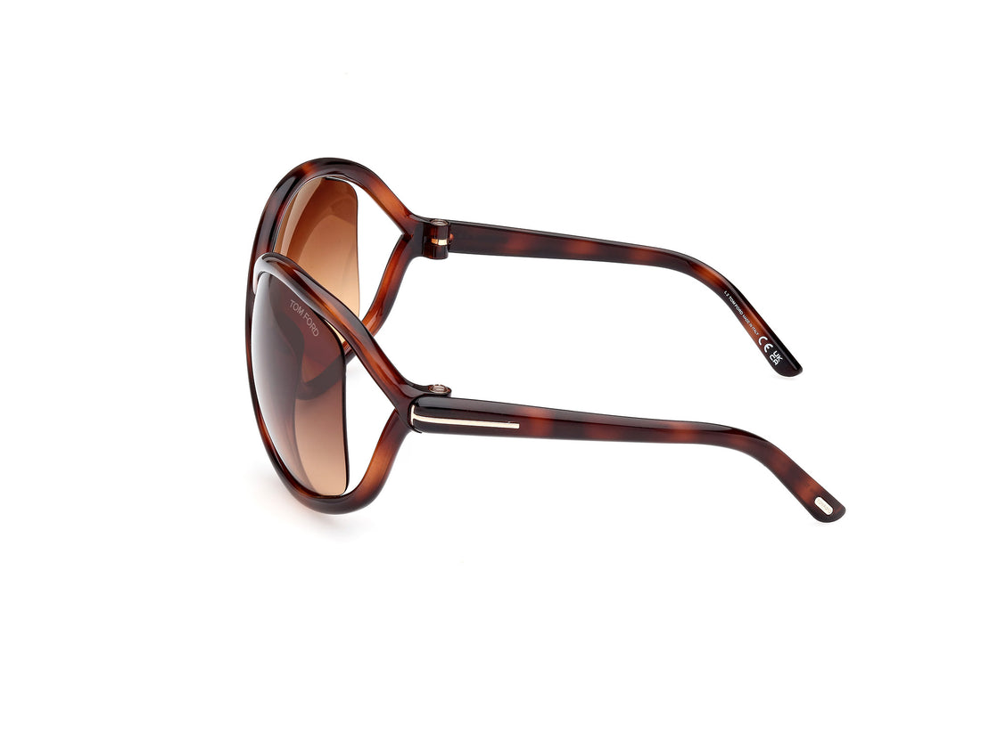 Gafas de sol tom ford ft1068 bettina 52f havana femenino talla 68mm - Vista de detalle