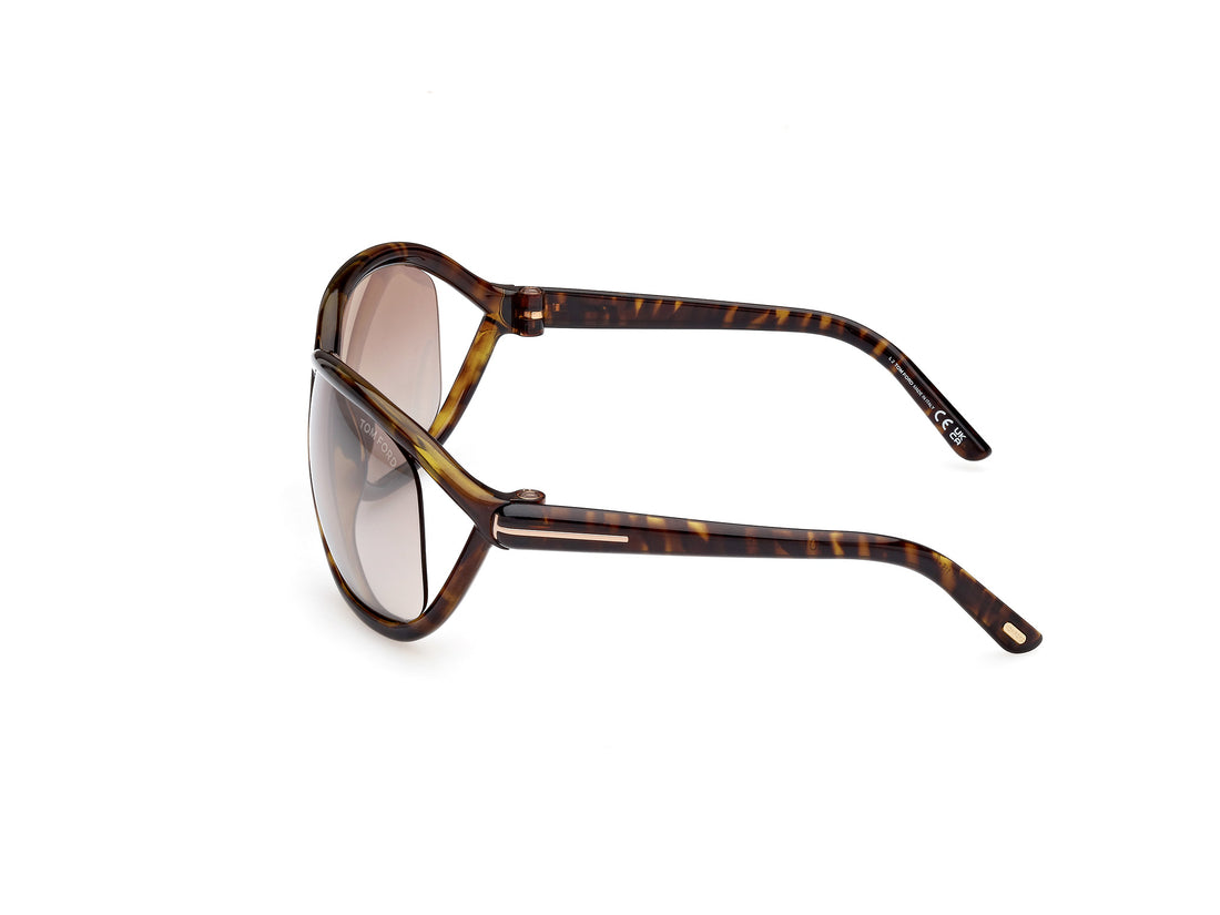 Sonnenbrillen tom ford ft1069 fernanda 52g havana butterfly femenino größe 68mm - Detailansicht