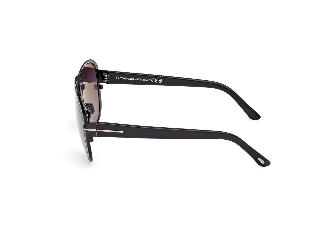 Sonnenbrillen tom ford ft1072 vincenzo 01b negro masculino größe 64mm - Detailansicht