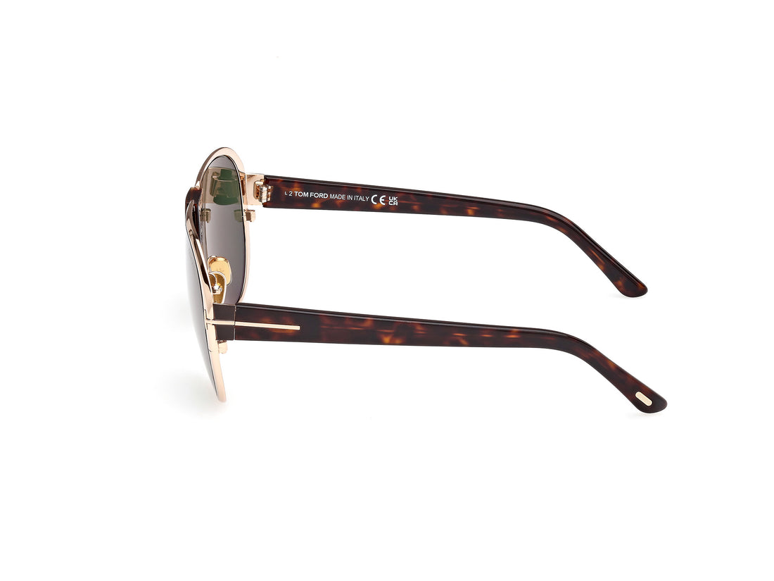 Sonnenbrillen tom ford ft1072 vincenzo 28n dorado masculino größe 64mm - Detailansicht
