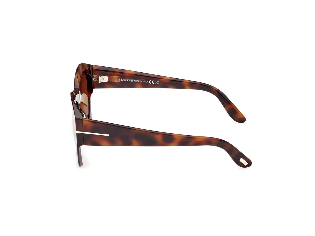 Gafas de sol tom ford ft1083 guilliana 53f havana geometric femenino talla 52mm - Vista de detalle