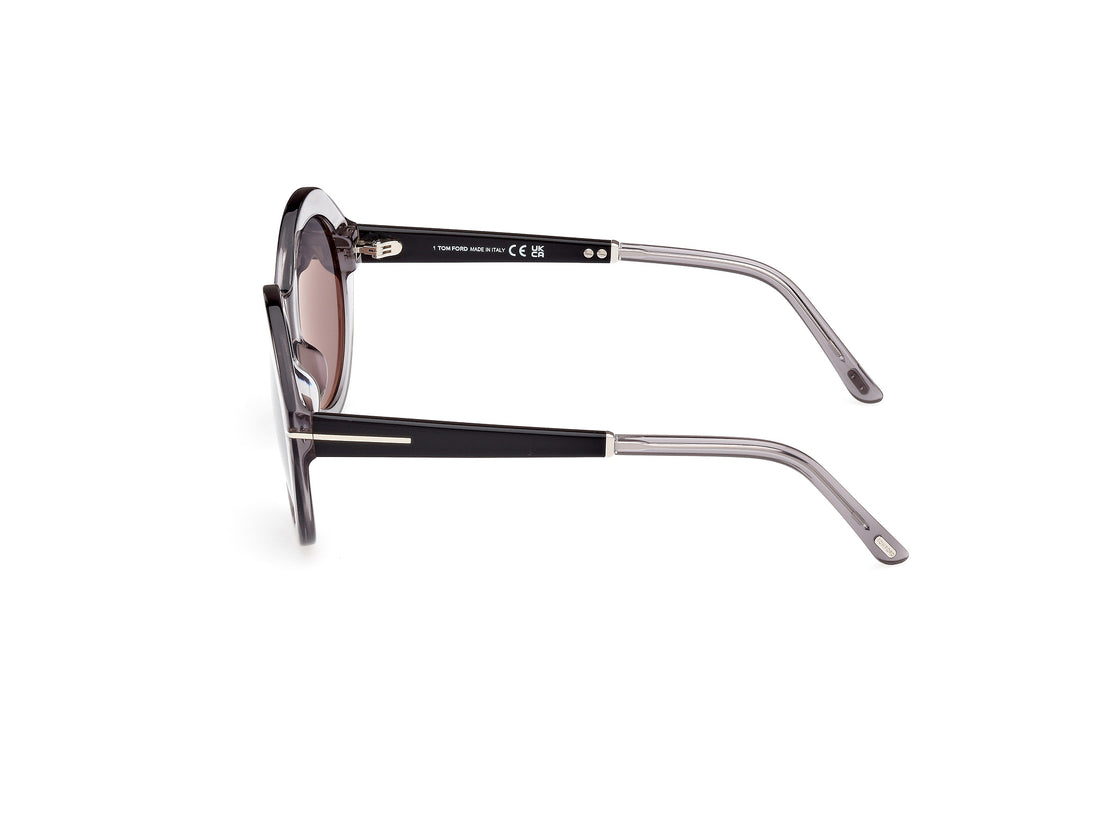 Gafas de sol tom ford ft1088 seraphina 20c gris femenino talla 55mm - Vista de detalle