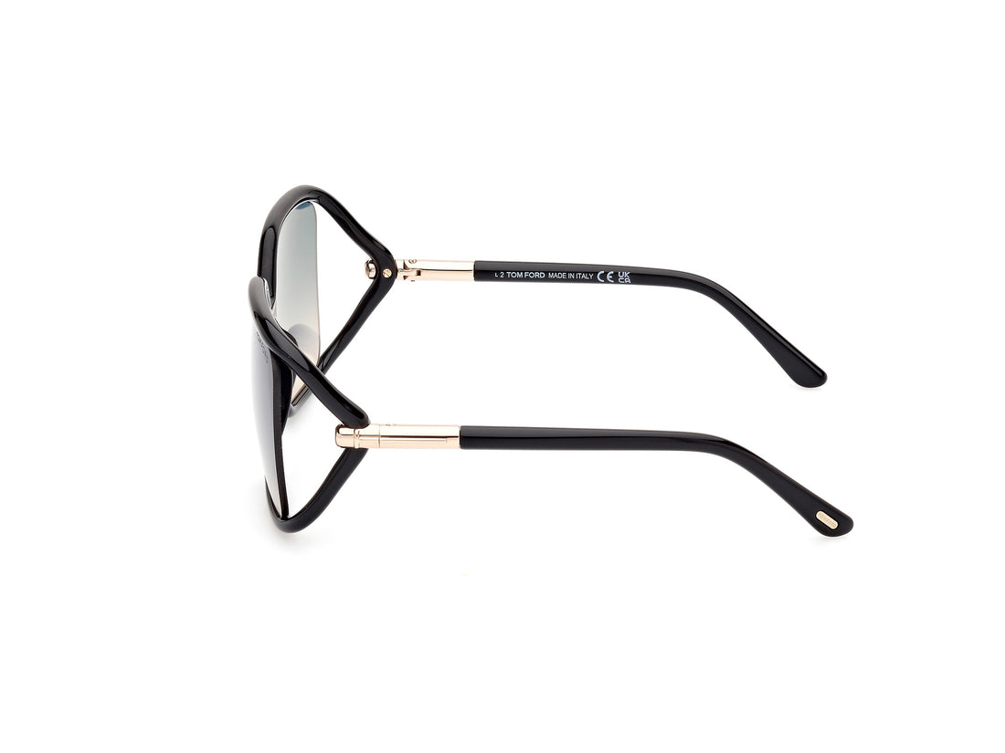 Gafas de sol tom ford ft1089 solange-02 01p negro butterfly femenino talla 60mm - Vista de detalle