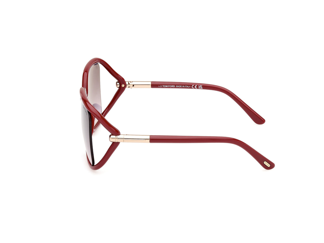 Gafas de sol tom ford ft1089 solange-02 75b rosa butterfly femenino talla 60mm - Vista de detalle