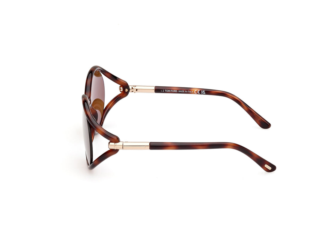 Gafas de sol tom ford ft1090 melody 53e havana femenino talla 59mm - Vista de detalle