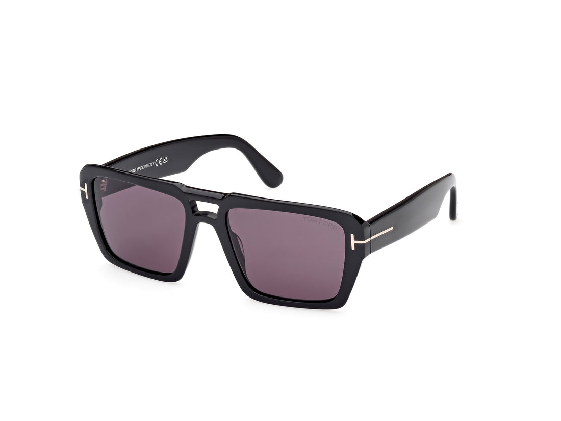 Óculos de sol tom ford ft1153 redford 01a negro navigator masculino tamanho 56mm - Vista principal