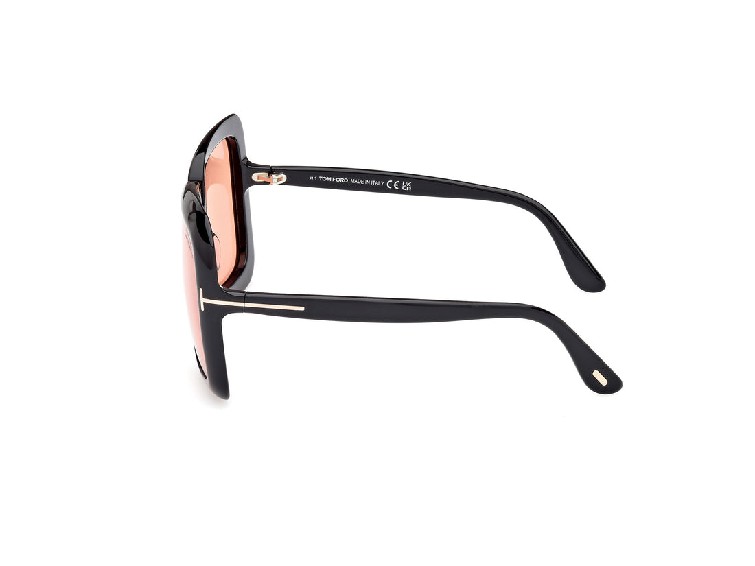 Gafas de sol tom ford ft1156 lorelai 01e negro square femenino talla 59mm - Vista de detalle