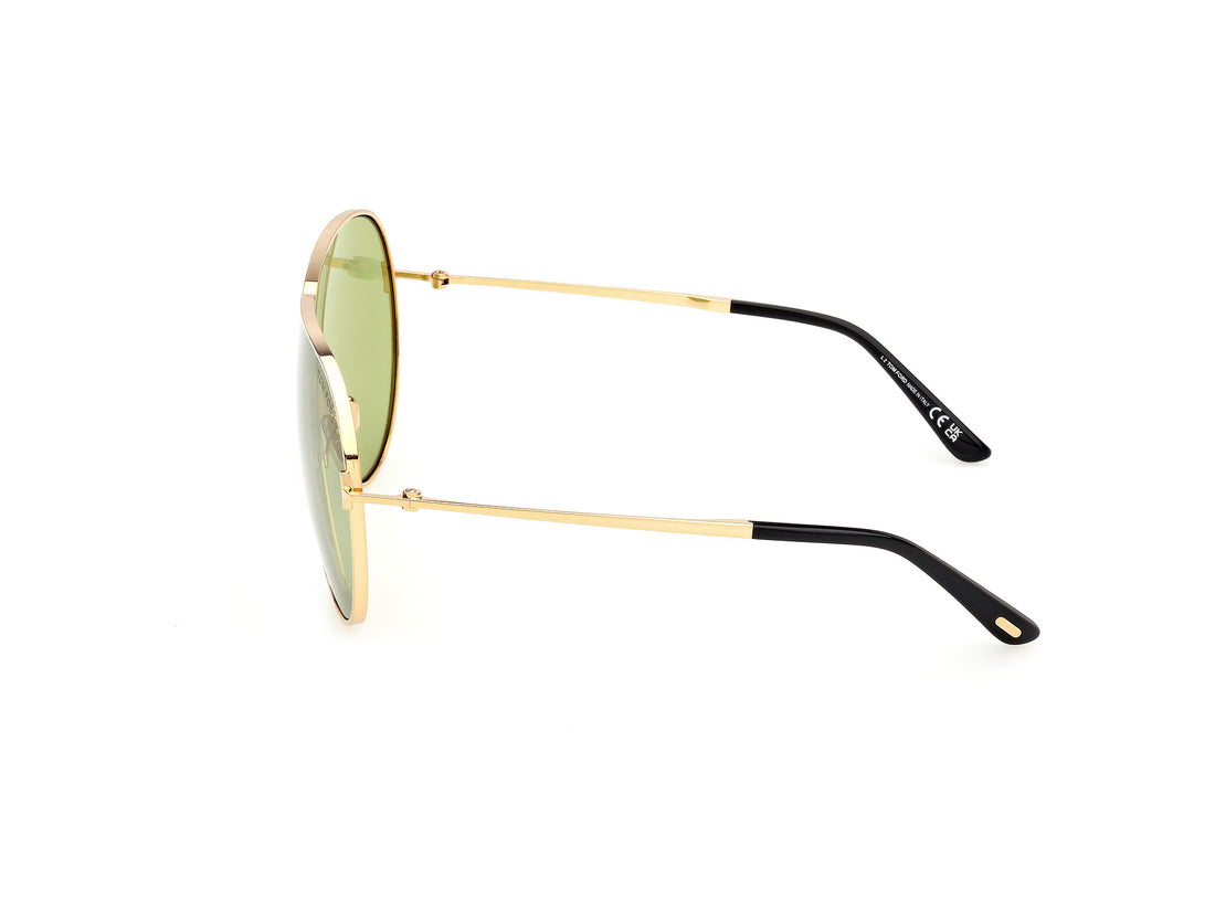 Gafas de sol tom ford ft1158 keating 30n dorado pilot unisex talla 71mm - Vista de detalle