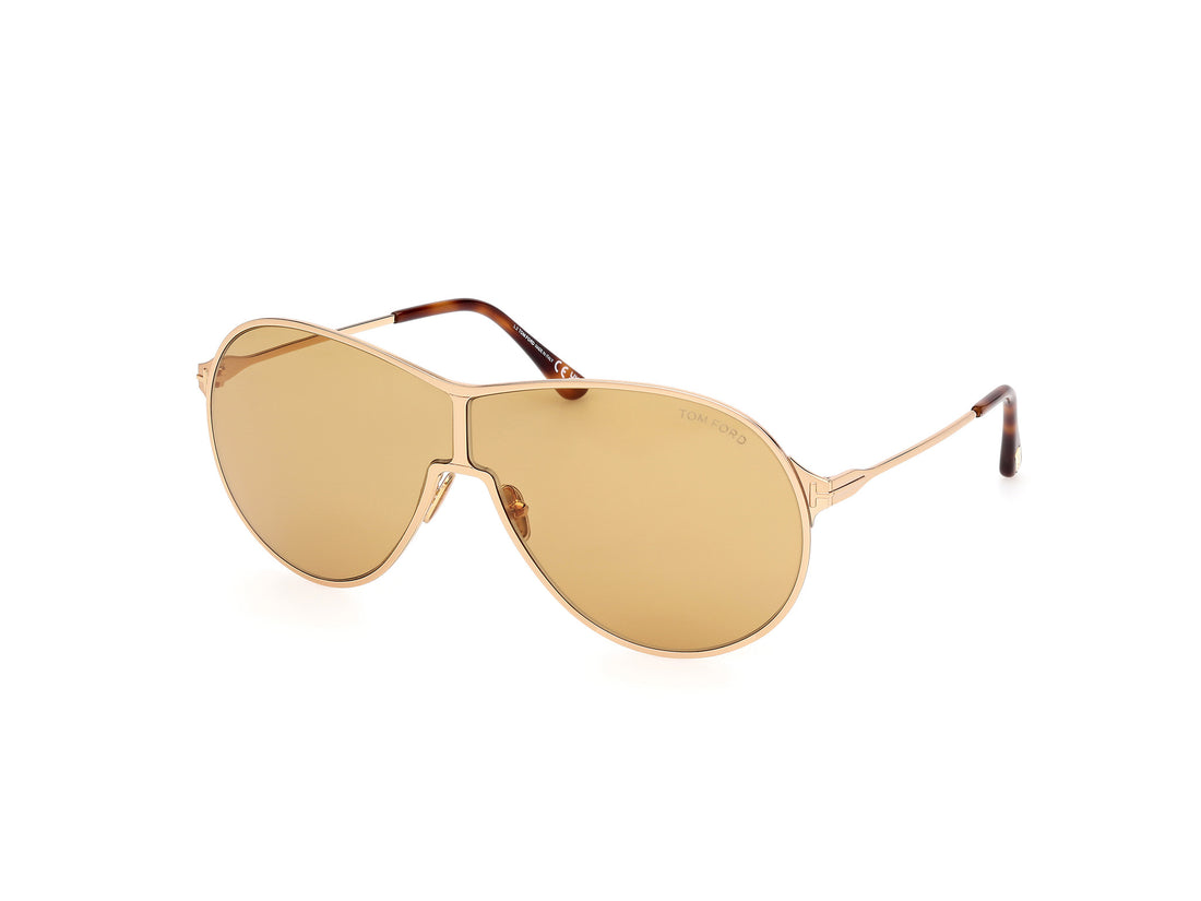Lunettes de soleil tom ford ft1174 gaia 30e dorado pilot unisex taille 71mm - Vue principale