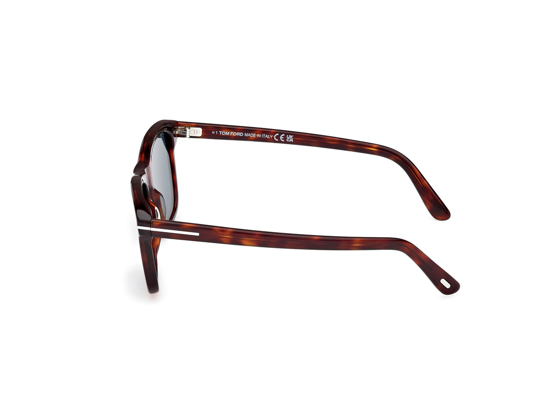 Occhiali da sole tom ford ft1179 barron 54v havana square masculino taglia 54mm - Vista dettagliata