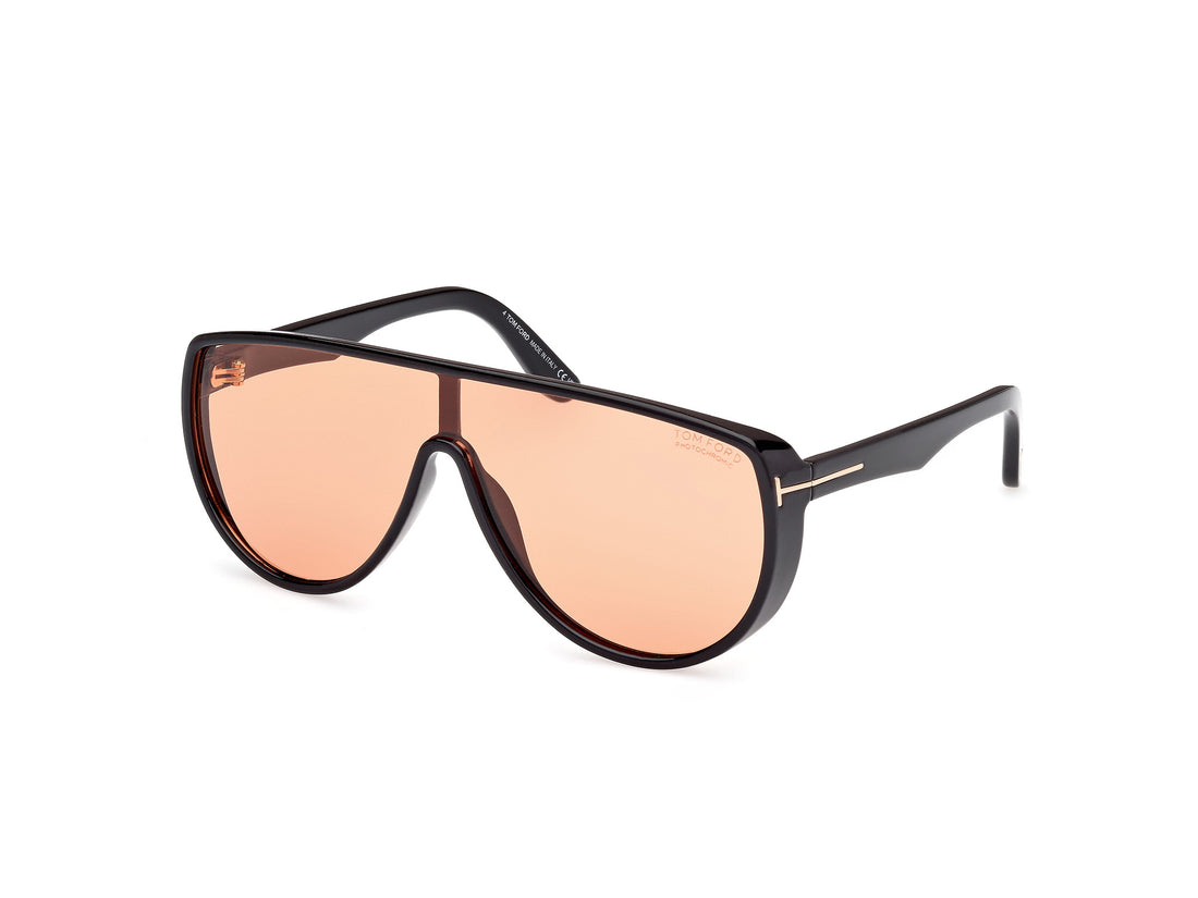 Gafas de sol tom ford ft1182 achilles 05e negro shield masculino talla 0mm - Vista principal
