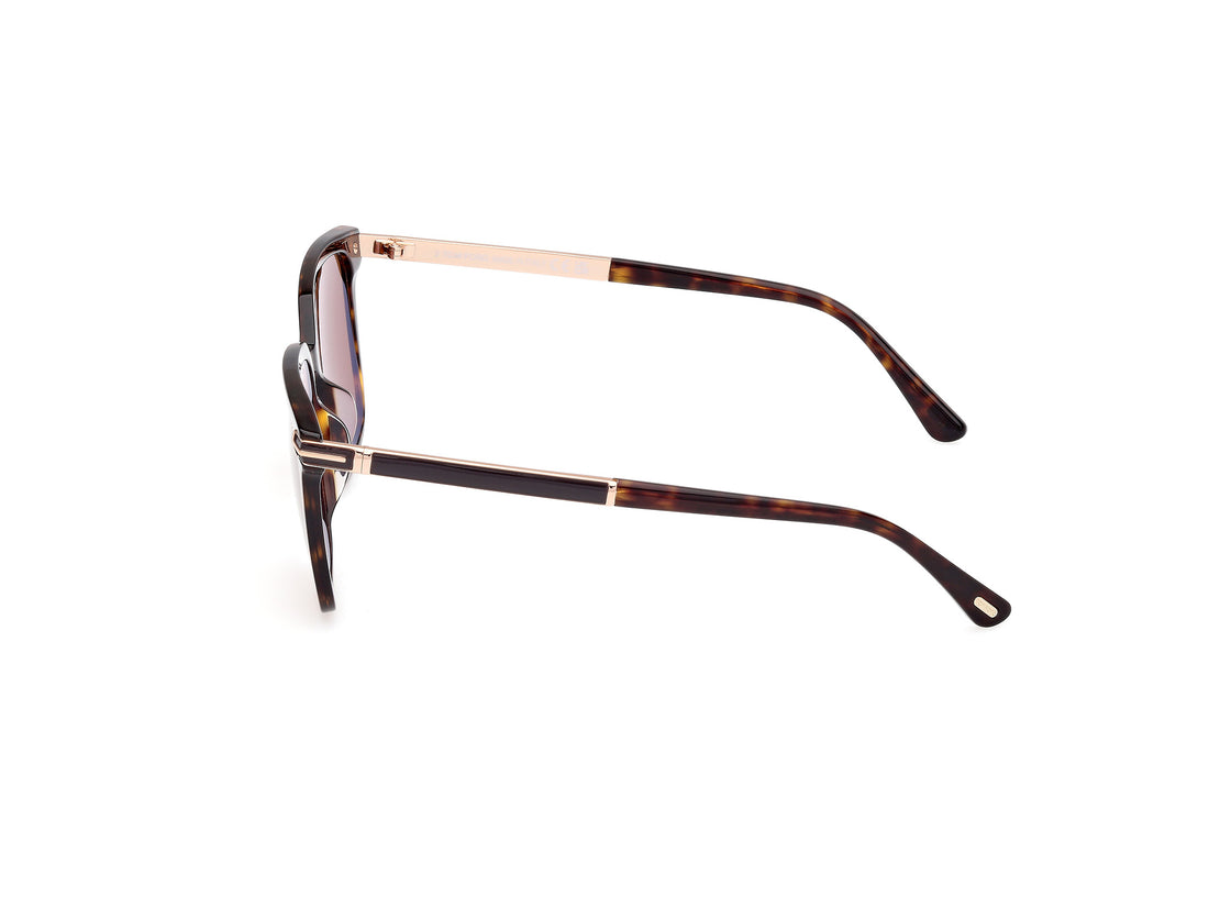 Gafas de sol tom ford ft1183 jochem 52e havana square masculino talla 56mm - Vista de detalle