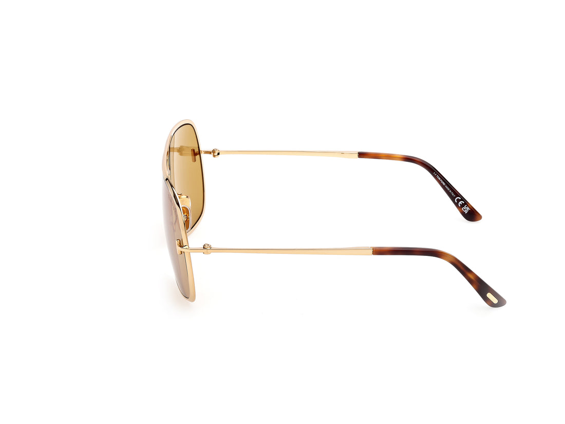 Occhiali da sole tom ford ft1204 stavros 30e dorado navigator masculino taglia 63mm - Vista dettagliata