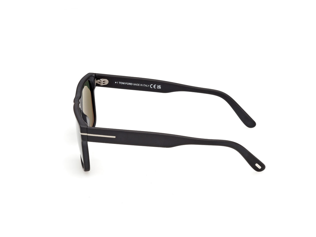 Lunettes de soleil tom ford ft1205 calder 02n negro square masculino taille 55mm - Vue détaillée