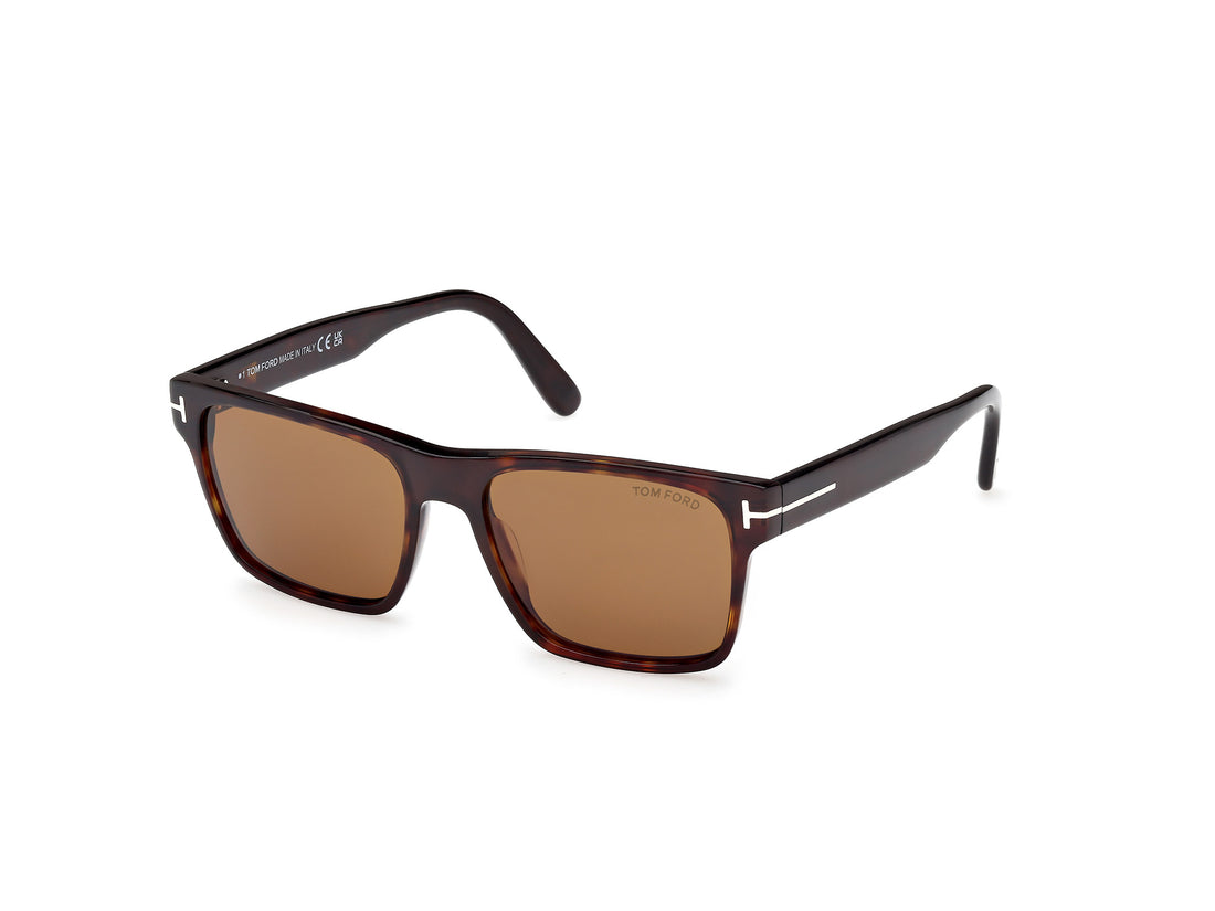 Occhiali da sole tom ford ft1205 calder 52e havana square masculino taglia 55mm - Vista principale