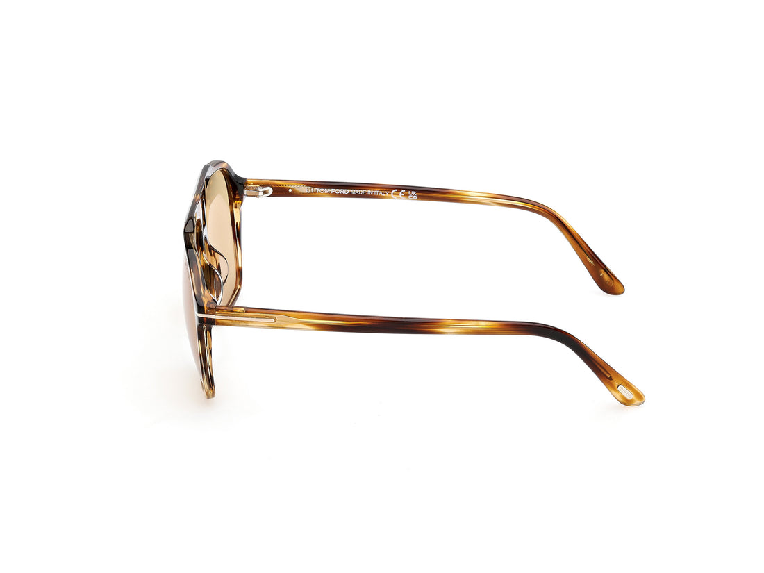 Occhiali da sole tom ford ft1209 autari 56e havana navigator masculino taglia 56mm - Vista dettagliata