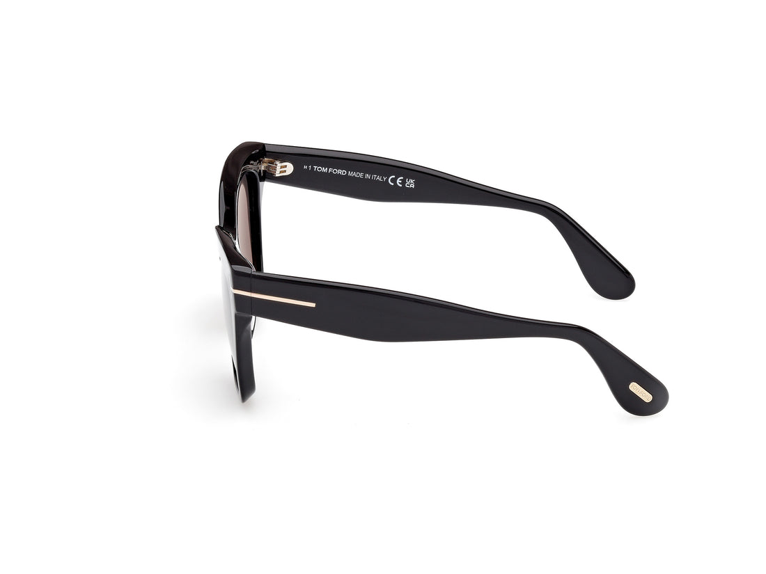 Occhiali da sole tom ford ft1217 elvira 01a negro butterfly femenino taglia 55mm - Vista dettagliata
