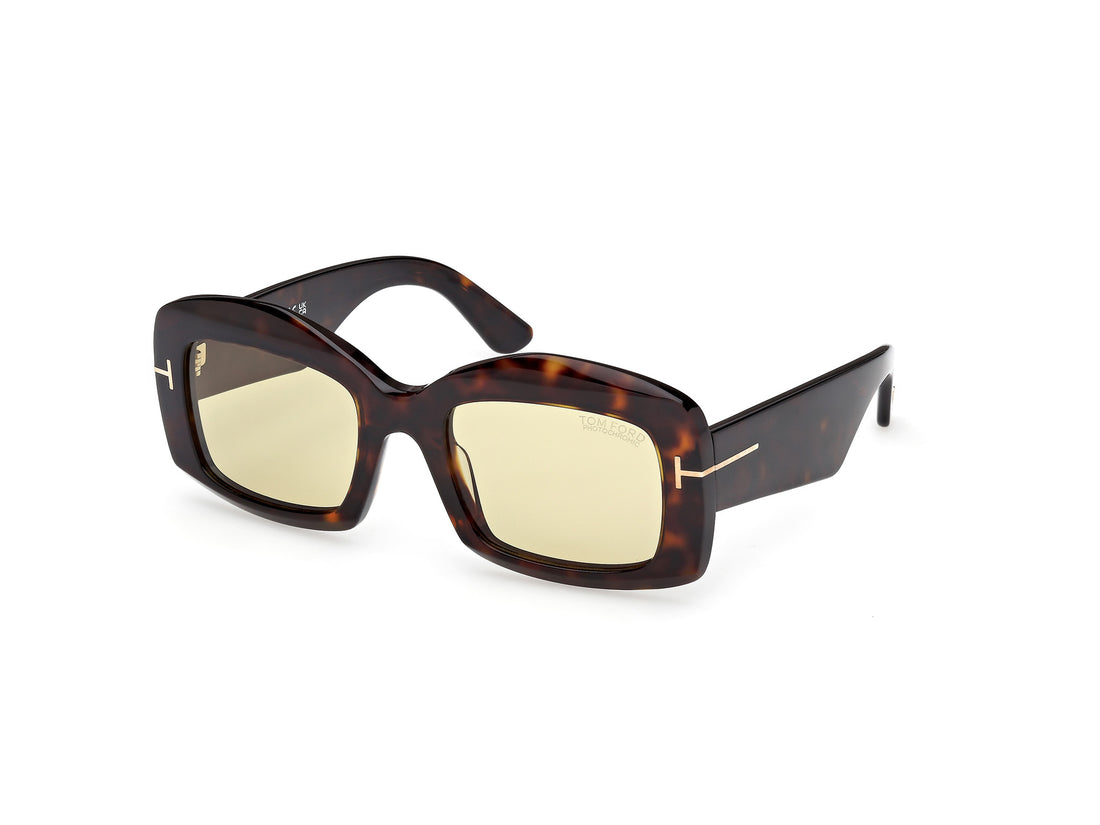 Sonnenbrillen tom ford ft1218 venetia 52e havana rectangular femenino größe 53mm - Hauptansicht