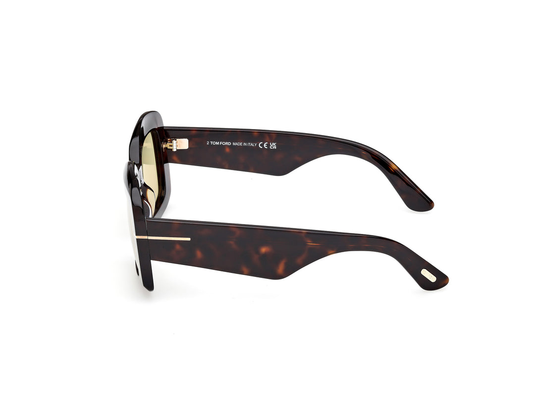 Sonnenbrillen tom ford ft1218 venetia 52e havana rectangular femenino größe 53mm - Detailansicht
