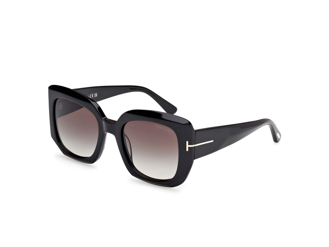 Sonnenbrillen tom ford ft1220 carla-02 01b negro square femenino größe 52mm - Hauptansicht