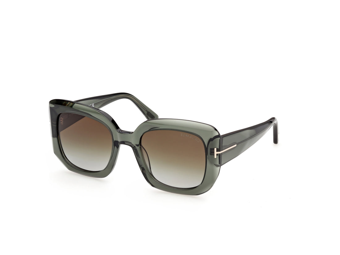Lunettes de soleil tom ford ft1220 carla-02 93p verde square femenino taille 52mm - Vue principale