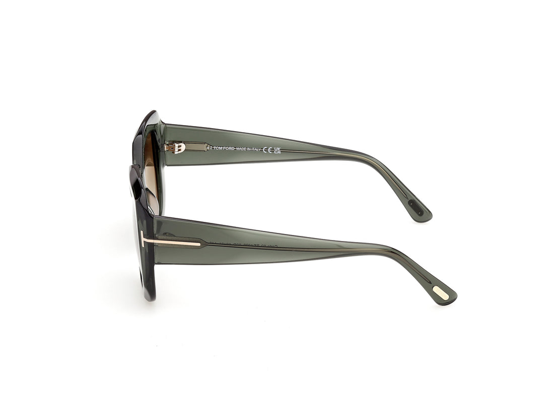 Gafas de sol tom ford ft1220 carla-02 93p verde square femenino talla 52mm - Vista de detalle