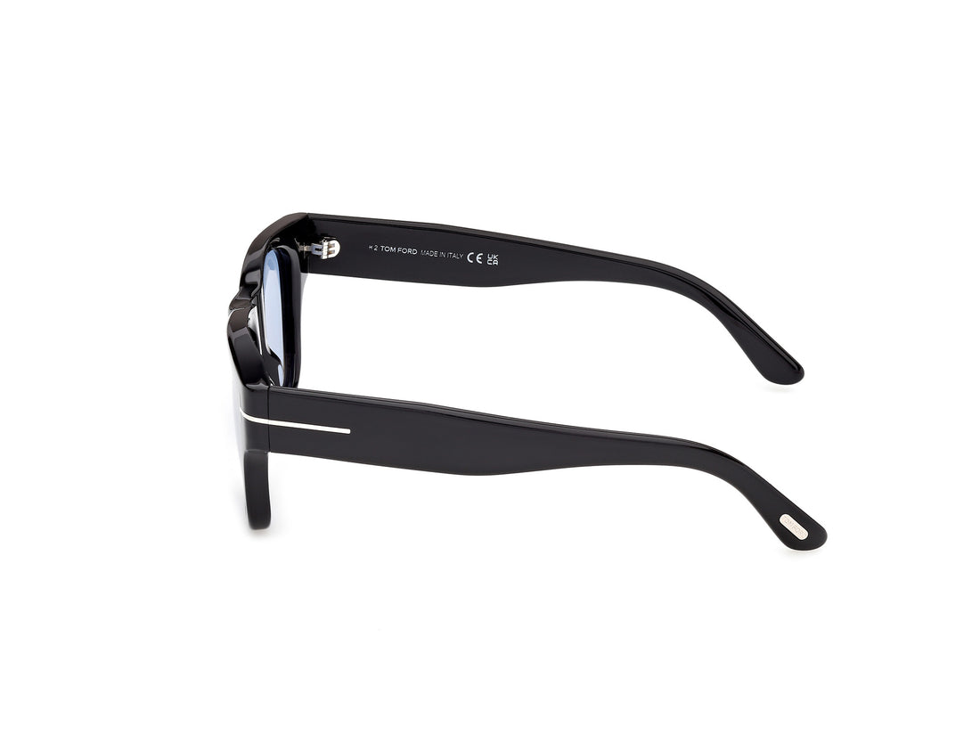 Gafas de sol tom ford ft1280 caine-02 01v negro square masculino talla 53mm - Vista de detalle