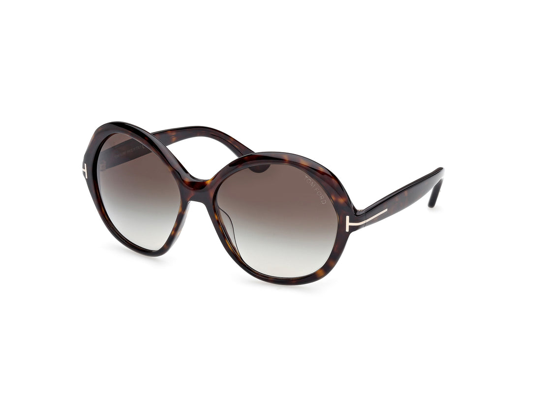 Gafas de sol tom ford ft1282 annabelle-02 52b havana round femenino talla 60mm - Vista principal