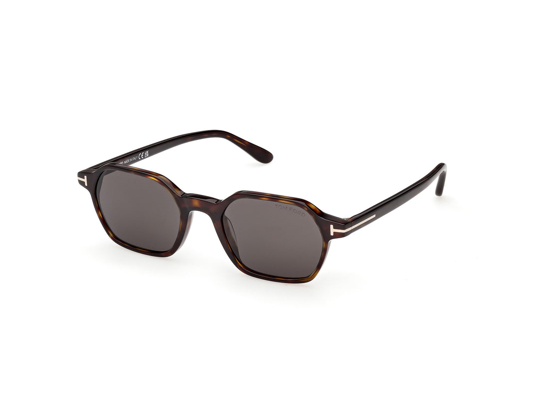 Sonnenbrillen tom ford ft1301 joey-02 52a havana geometric masculino größe 51mm - Hauptansicht