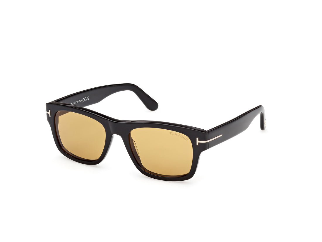 Sonnenbrillen tom ford ft1303 smith-02 01e negro rectangular masculino größe 53mm - Hauptansicht