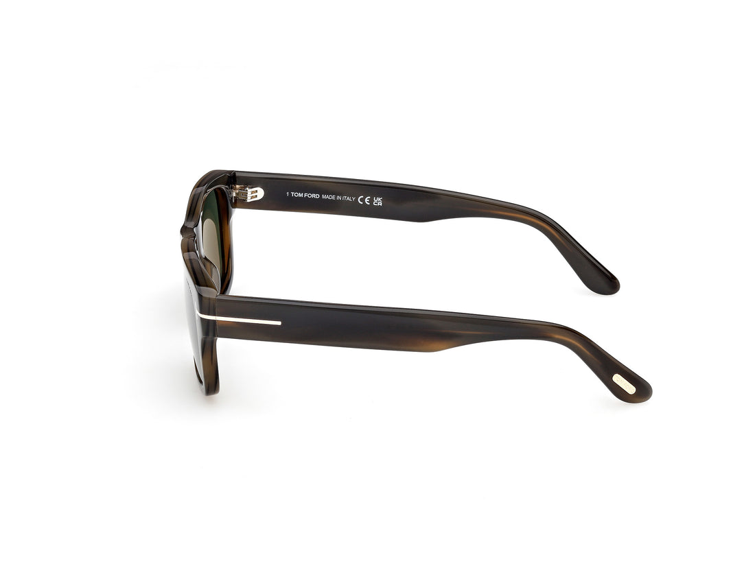 Gafas de sol tom ford ft1303 smith-02 55n havana rectangular masculino talla 53mm - Vista de detalle