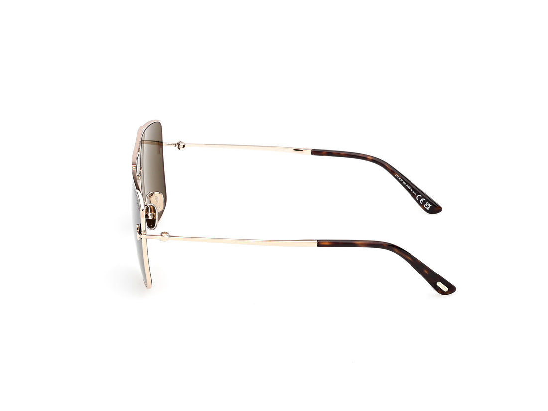 Gafas de sol tom ford ft1307 eliott-02 28n dorado navigator unisex talla 59mm - Vista de detalle