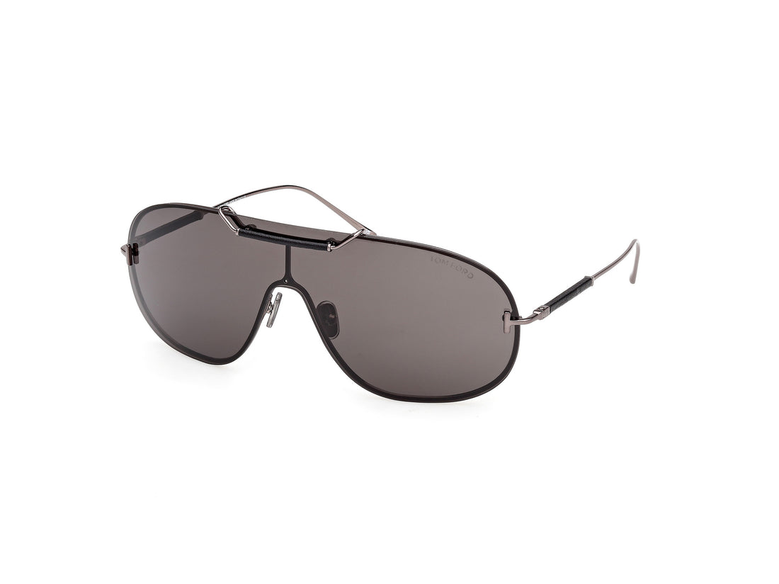 Sonnenbrillen tom ford ft1309 tyler-02 08a plateado shield unisex größe 0mm - Hauptansicht