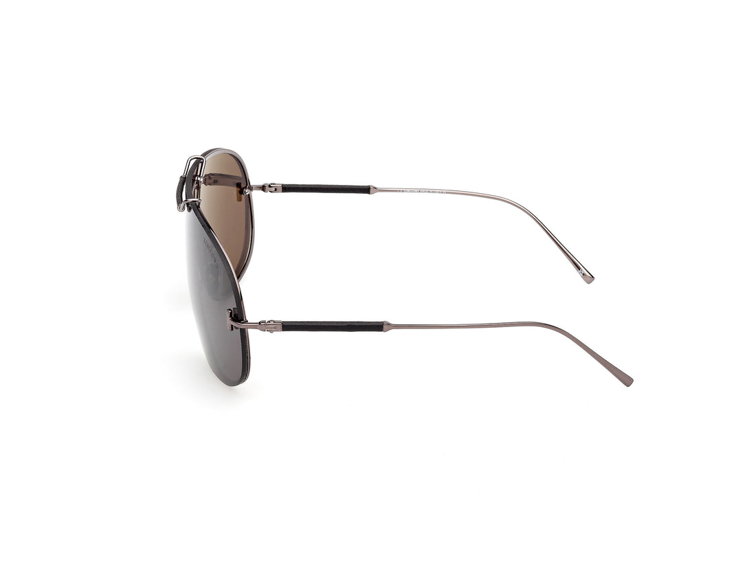 Sonnenbrillen tom ford ft1309 tyler-02 08a plateado shield unisex größe 0mm - Detailansicht