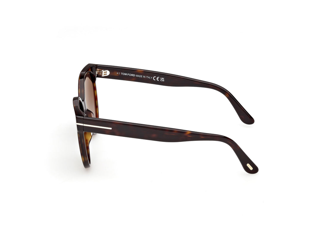 Gafas de sol tom ford ft1311 tallulah-02 52b havana round femenino talla 56mm - Vista de detalle