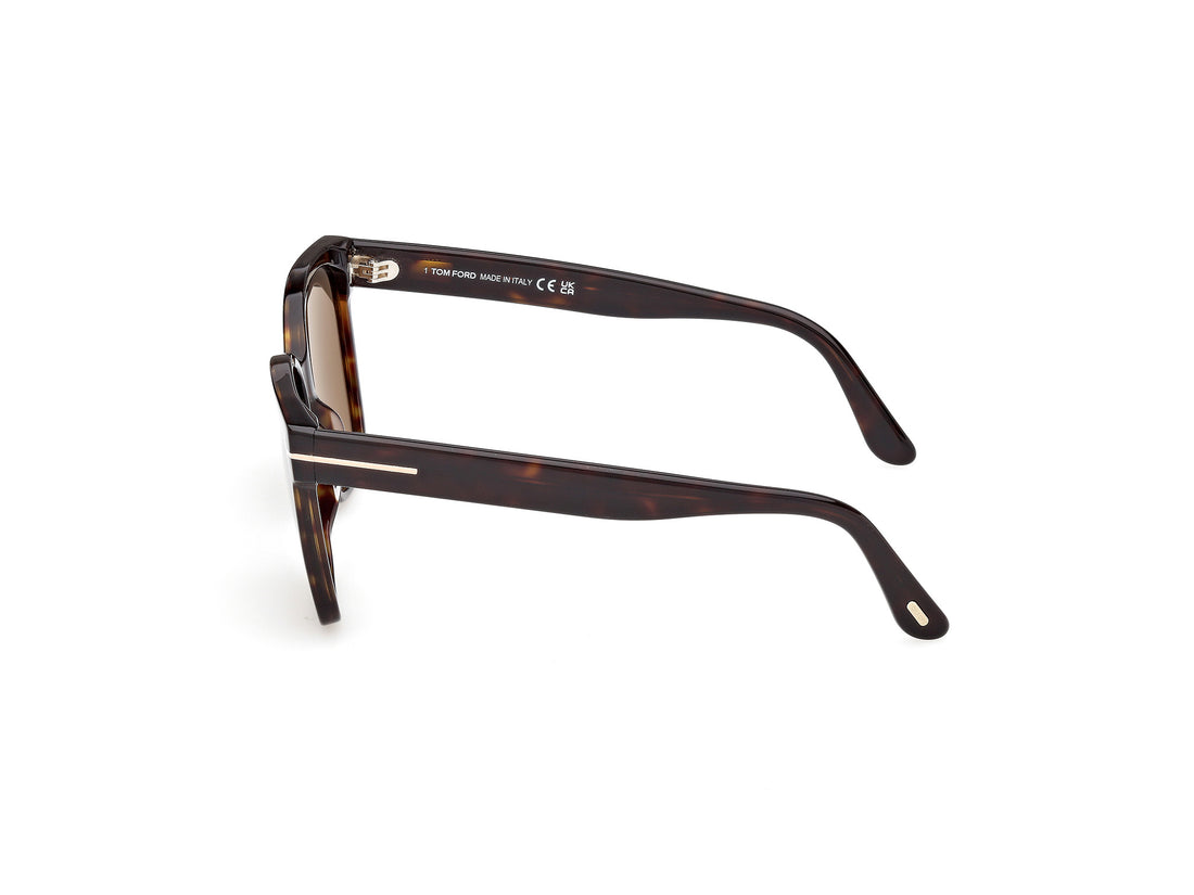 Gafas de sol tom ford ft1312 iris-02 52h havana butterfly femenino talla 56mm - Vista de detalle
