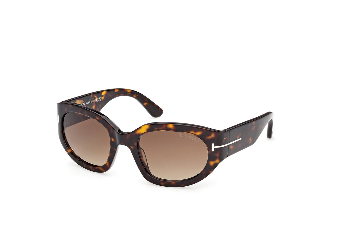 Sonnenbrillen tom ford ft1313 arizona-02 52f havana rectangular femenino größe 53mm - Hauptansicht