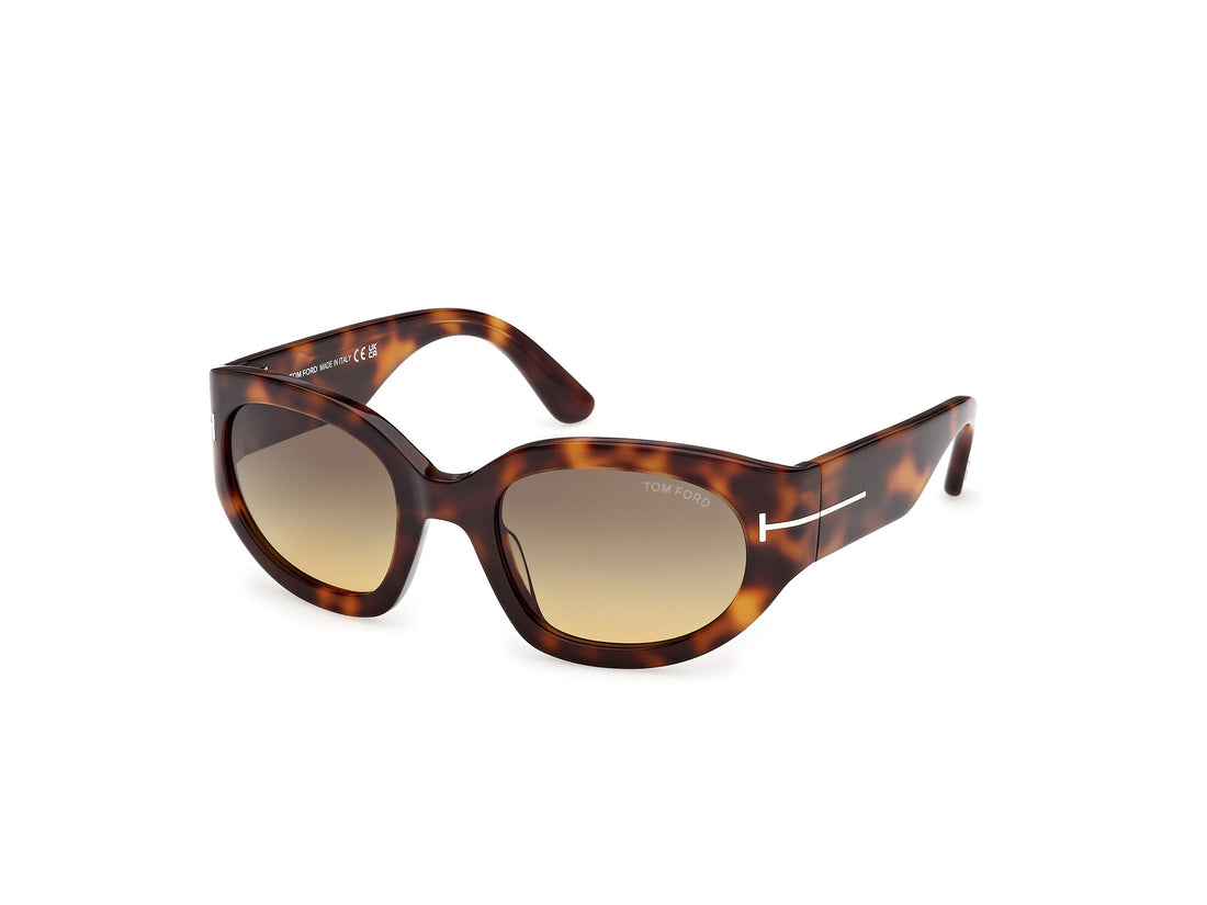 Sonnenbrillen tom ford ft1313 arizona-02 53b havana rectangular femenino größe 53mm - Hauptansicht