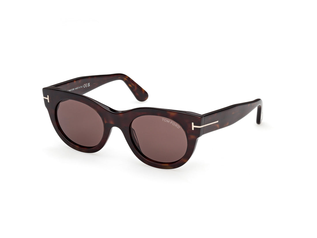 Sonnenbrillen tom ford ft1315 marine-02 52e havana round femenino größe 50mm - Hauptansicht