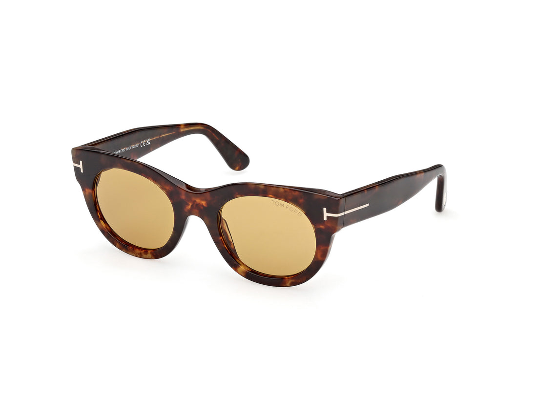 Gafas de sol tom ford ft1315 marine-02 55e havana round femenino talla 50mm - Vista principal