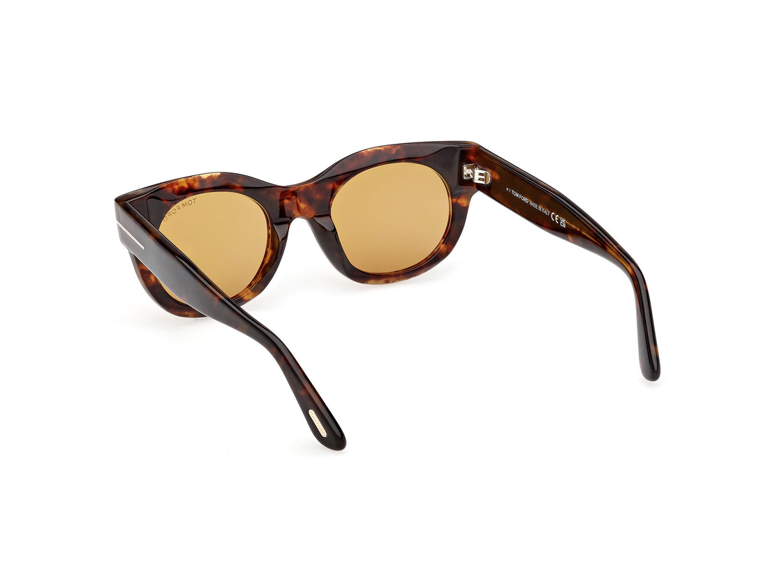 Sonnenbrillen tom ford ft1315 marine-02 55e havana round femenino größe 50mm - Detailansicht